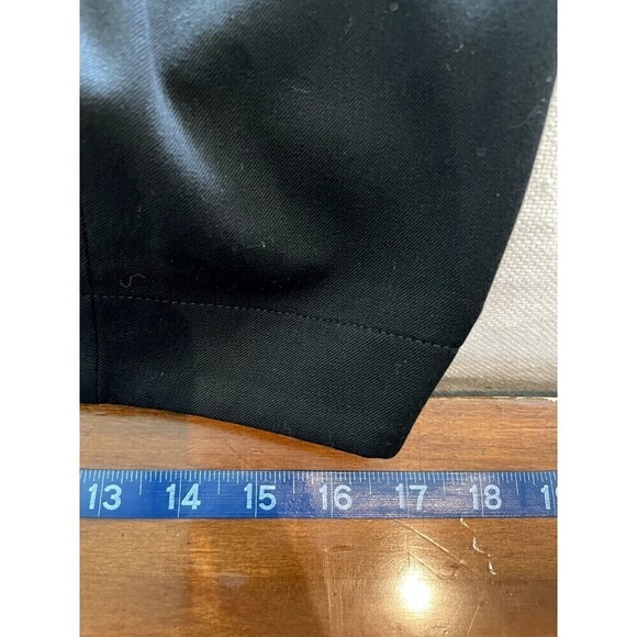 Talbots Classic Slim Pants Woman's Size 12 Black with Side Zip - Picture 13 of 16